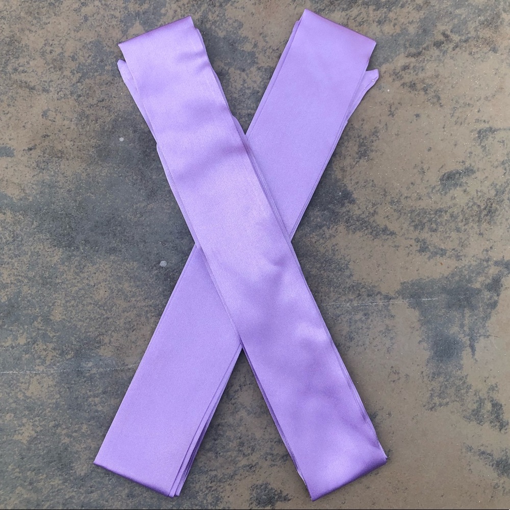 2pc Lavender Silk Scarf Wrap Purse Bandeau Twilly